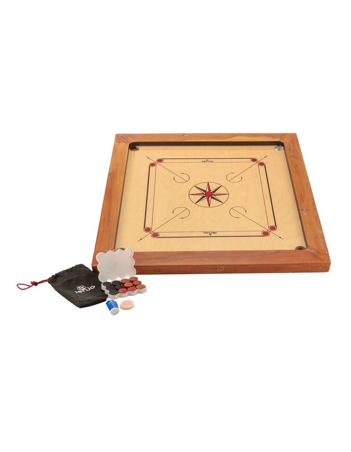87x87cm Plywood Championship Carrom Board with 74x74cm Internal Playing Area image 2