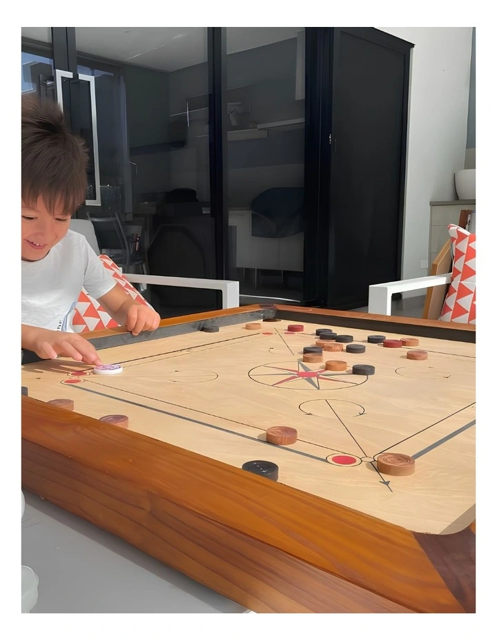 87x87cm Plywood Championship Carrom Board with 74x74cm Internal Playing Area image 5