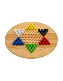 Wooden Giant Chinese Checkers  & Solitare Game 60cm Diameter
