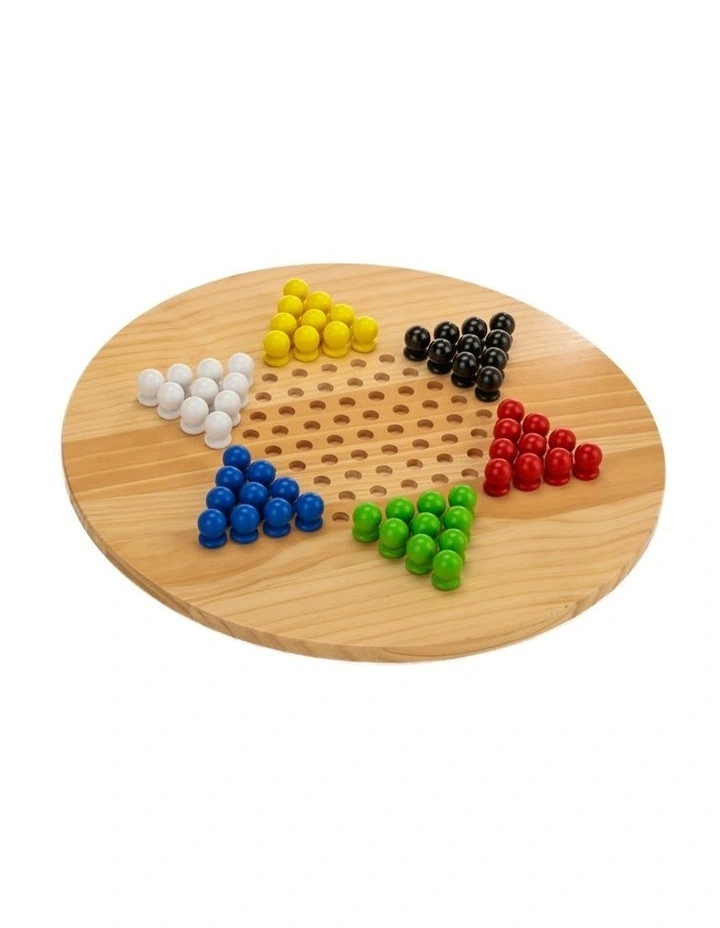 Wooden Giant Chinese Checkers  & Solitare Game 60cm Diameter image 3