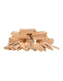 Giant Outdoor Dominoes Game Set with 28 Pieces 15cm