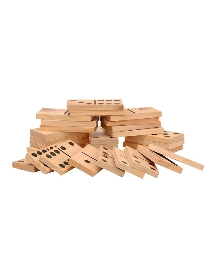 Giant Outdoor Dominoes Game Set with 28 Pieces 15cm image 1