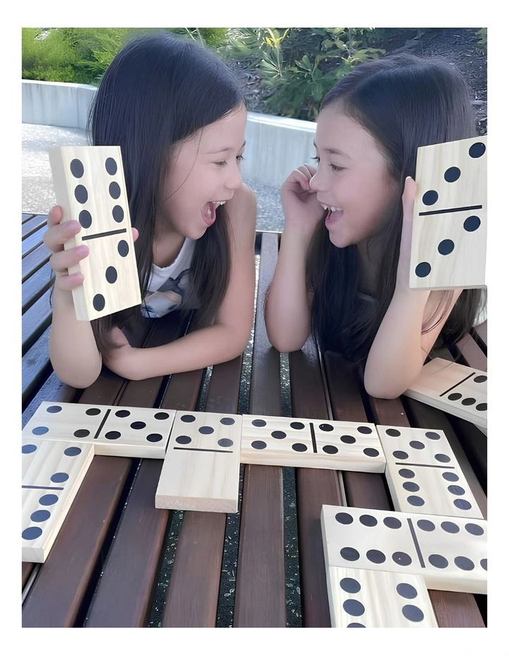 Giant Outdoor Dominoes Game Set with 28 Pieces 15cm image 4