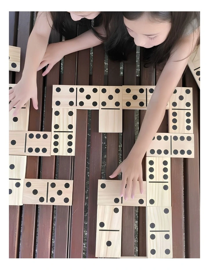 Giant Outdoor Dominoes Game Set with 28 Pieces 15cm image 5