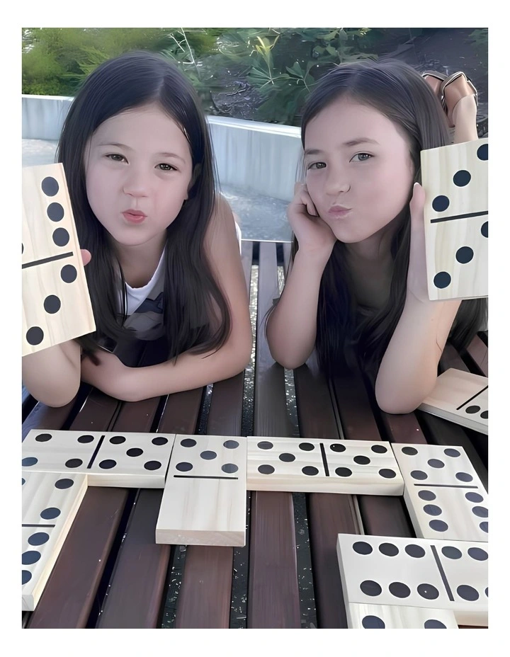 Giant Outdoor Dominoes Game Set with 28 Pieces 15cm image 6