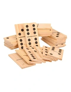 Mega Outdoor Dominoes Game Set with 28 Pieces 30cm