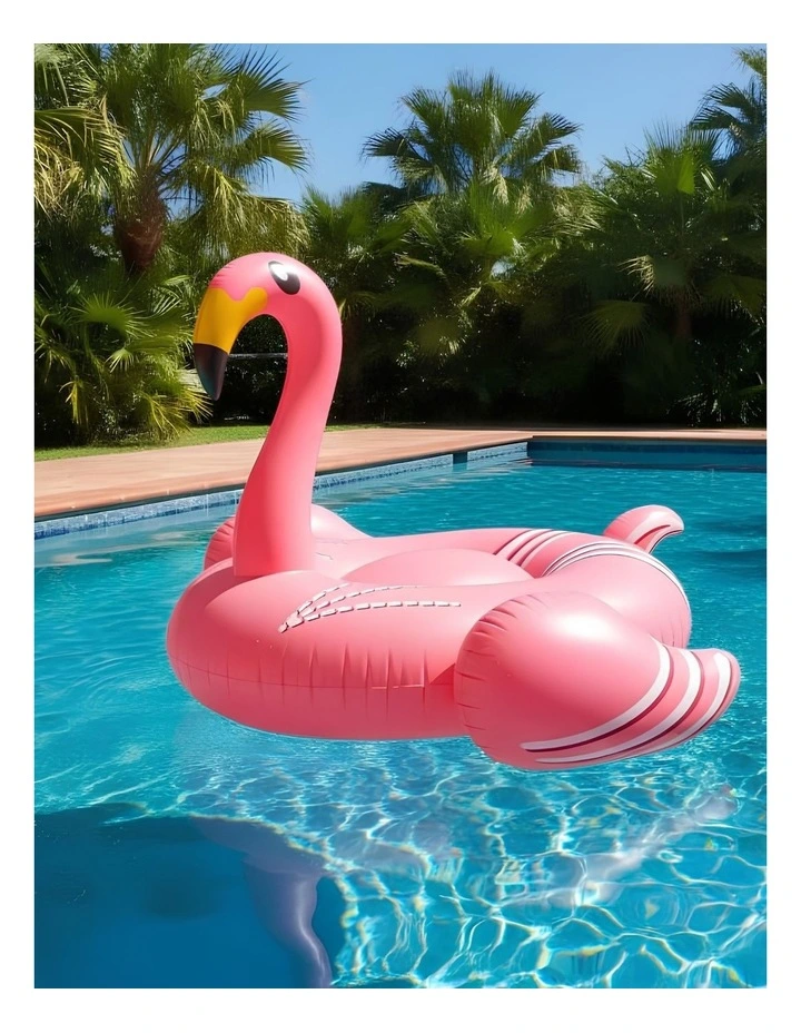Giant PVC Inflatable Flamingo Pool Toy Float Pink image 4