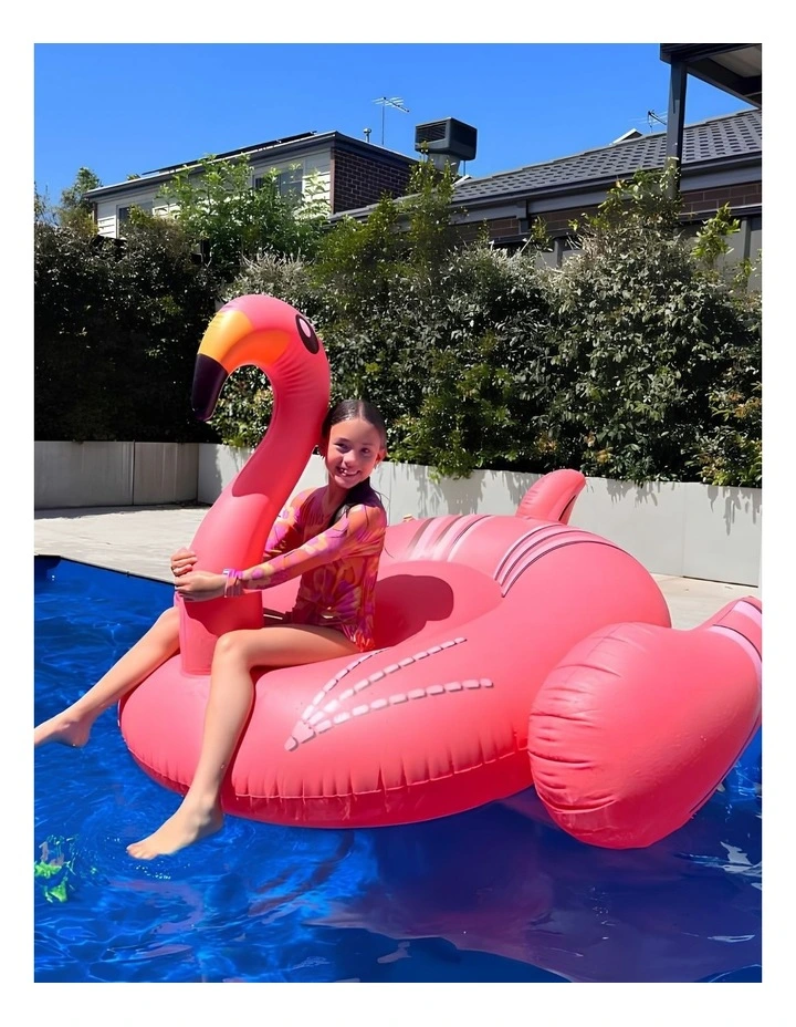 Giant PVC Inflatable Flamingo Pool Toy Float Pink image 5
