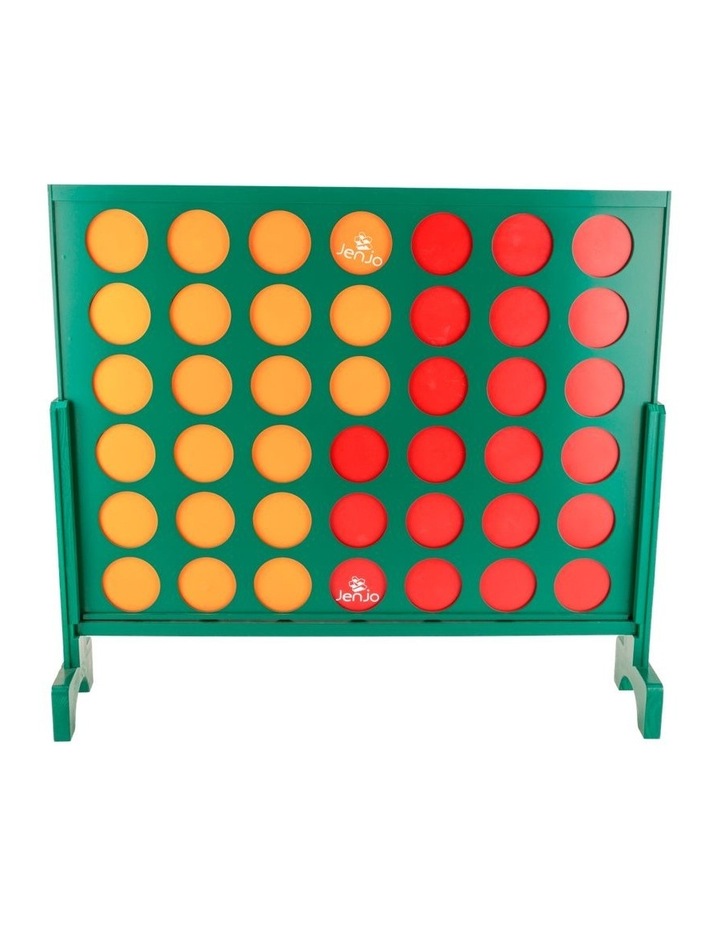 Wooden Indoor Outdoor Giant Connect Four In A Row Game Set 120x110cm Green image 2