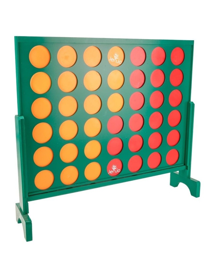 Wooden Indoor Outdoor Giant Connect Four In A Row Game Set 120x110cm Green image 3