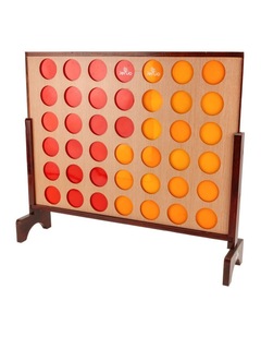 Hardwood Indoor Outdoor Giant Four In A Row Game Set 120x110cm
