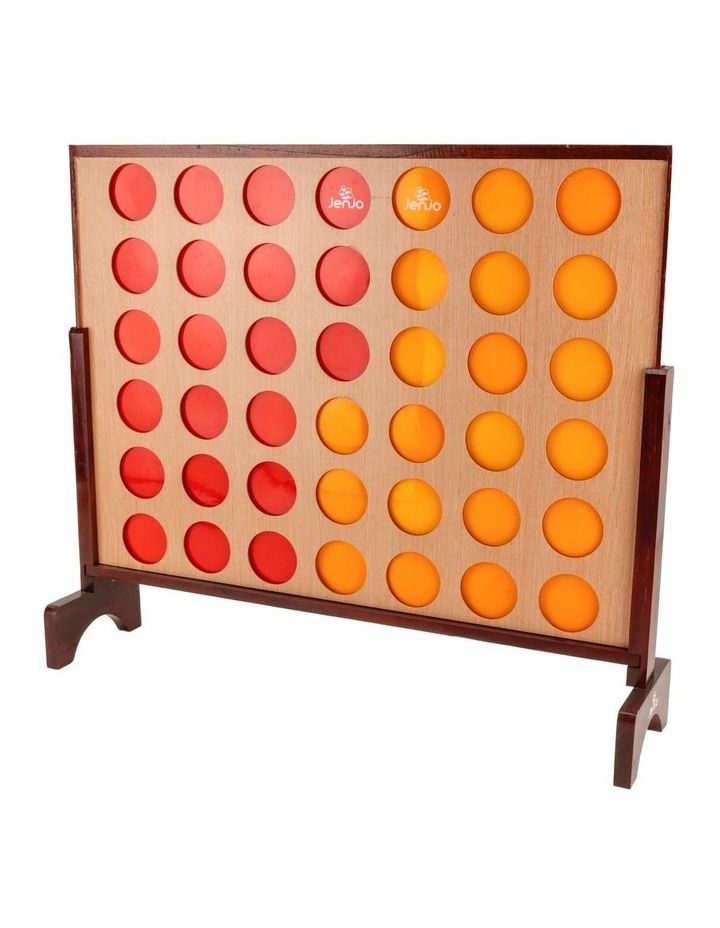 Hardwood Indoor Outdoor Giant Four In A Row Game Set 120x110cm image 1