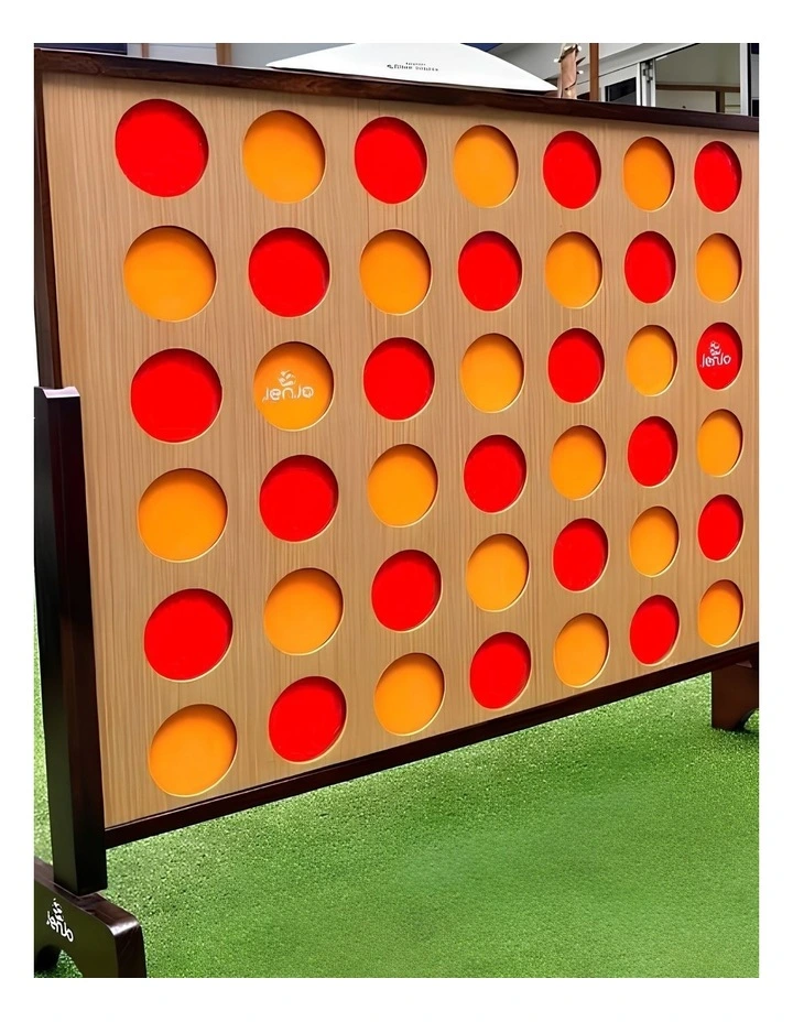 Hardwood Indoor Outdoor Giant Four In A Row Game Set 120x110cm image 5