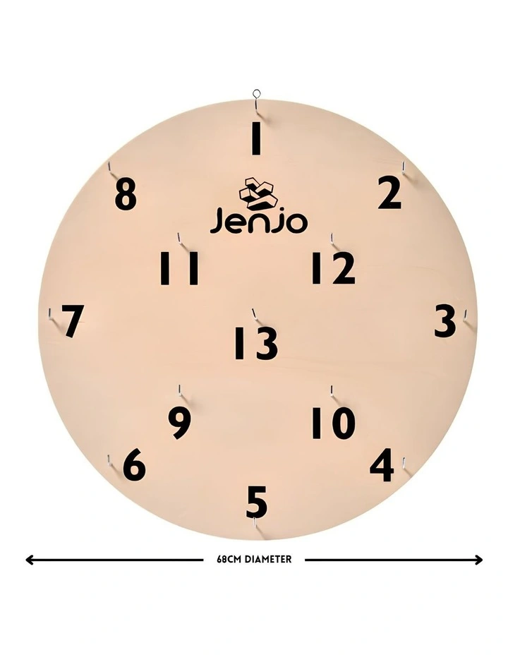 Wooden Giant Hookey Ring Board Lawn Game 68cm diameter image 2