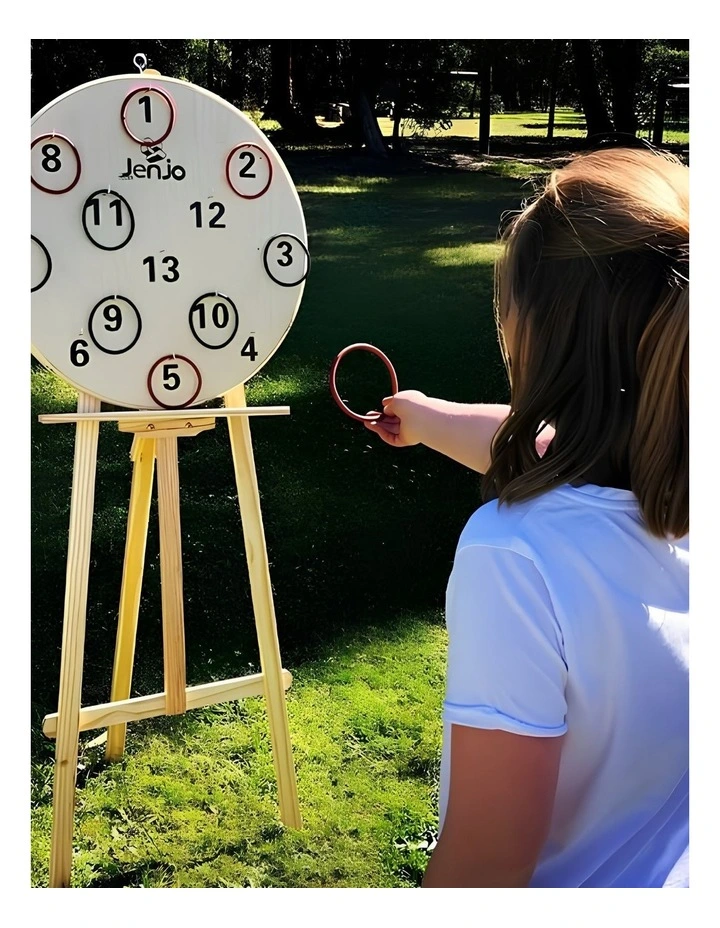 Wooden Giant Hookey Ring Board Lawn Game 68cm diameter image 6