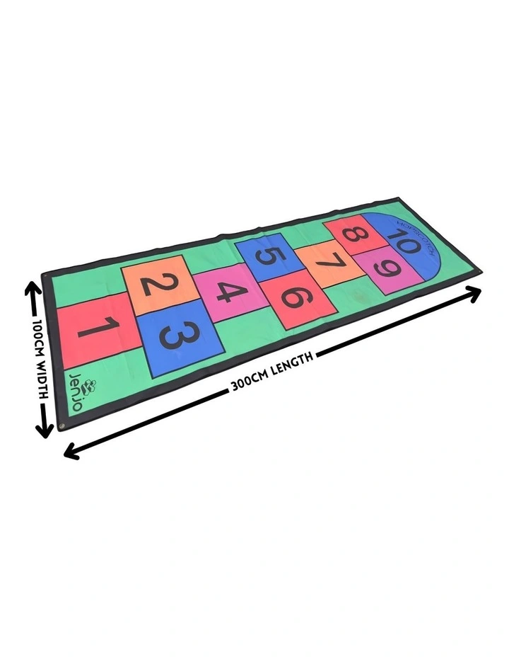 Colourful 3m Length Hopscotch Mat w/ Pegs image 2