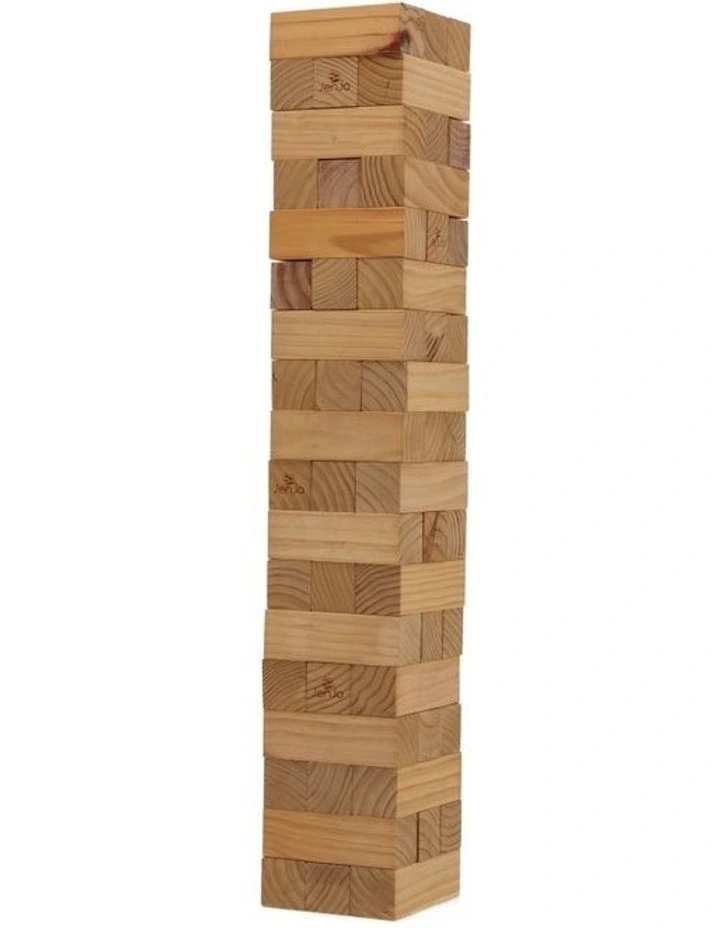 54 Piece Deluxe Jenjo Outdoor Wood Block Game 127cm image 2
