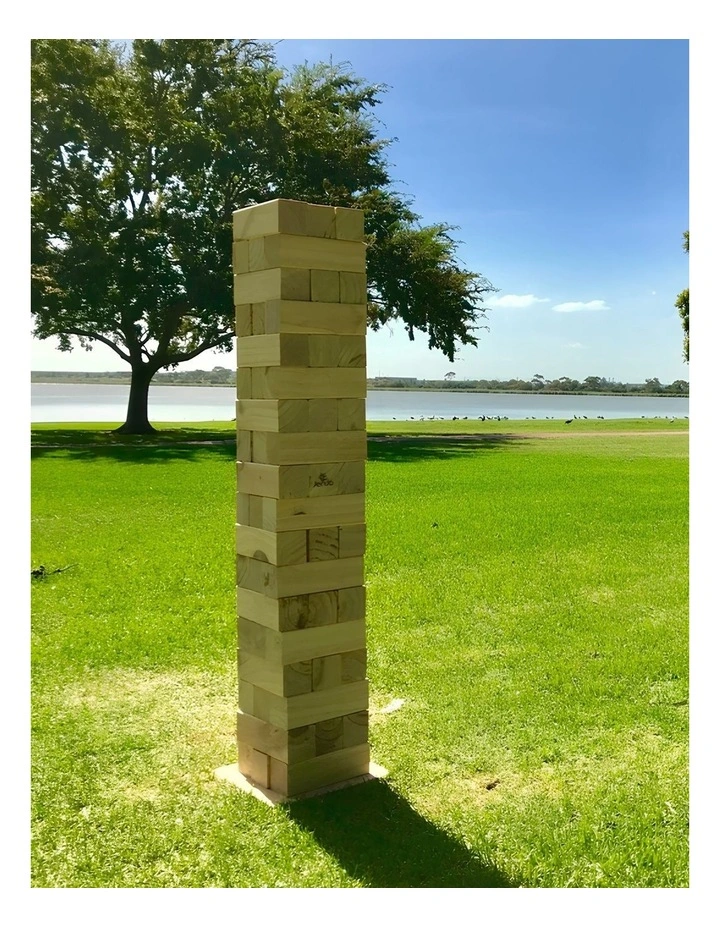 54 Piece Deluxe Jenjo Outdoor Wood Block Game 127cm image 7