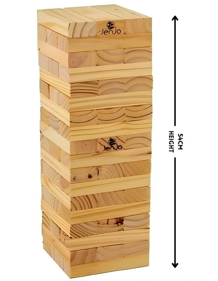 54 Piece Outdoor Epic Jenjo Wooden Block Game 54cm image 1