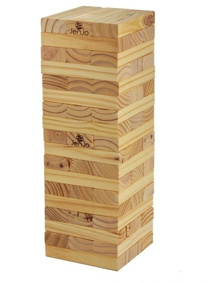 54 Piece Outdoor Epic Jenjo Wooden Block Game 54cm image 3