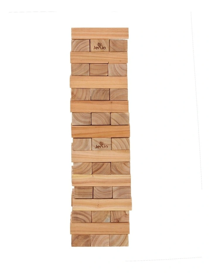 54 Piece Outdoor Jumbo Jenjo Wooden Block Game 81cm image 2