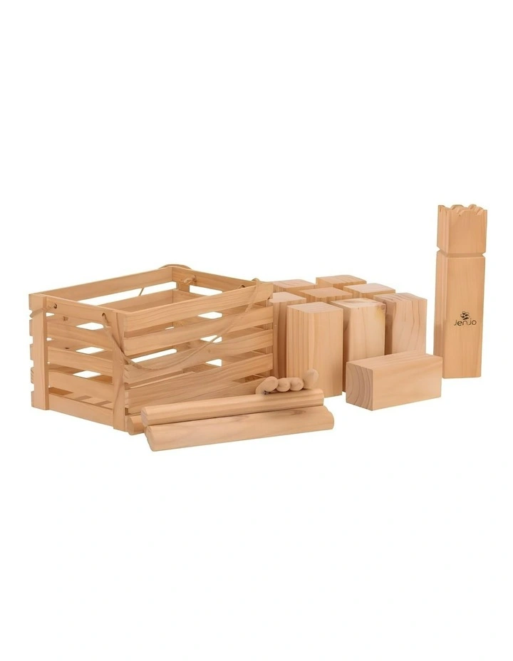 Outdoor Wooden Kubb Lawn Game Set image 1