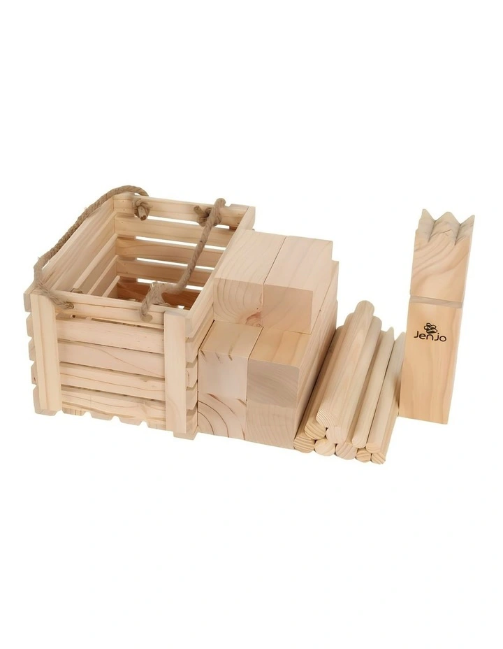 Outdoor Wooden Kubb Lawn Game Set image 3