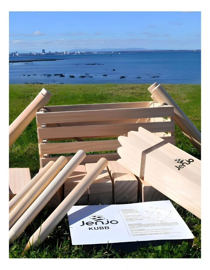 Outdoor Wooden Kubb Lawn Game Set image 6