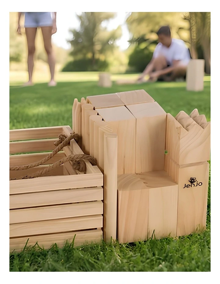 Outdoor Wooden Kubb Lawn Game Set image 7