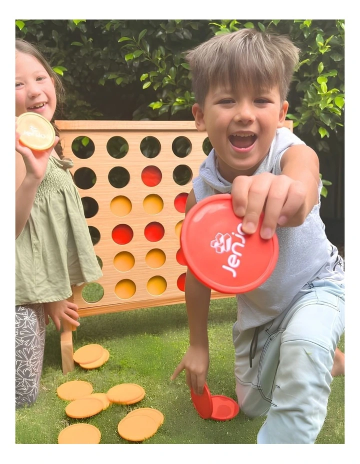 Mega Plywood Connect Four In A Row Game Set 69X79Cm image 5