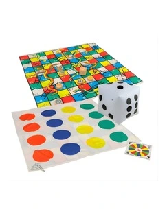 2 in 1 Giant Snakes, Dots & Ladders 1.5m Mat