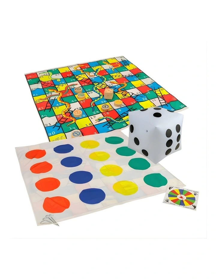 2 in 1 Giant Snakes, Dots & Ladders 1.5m Mat image 1