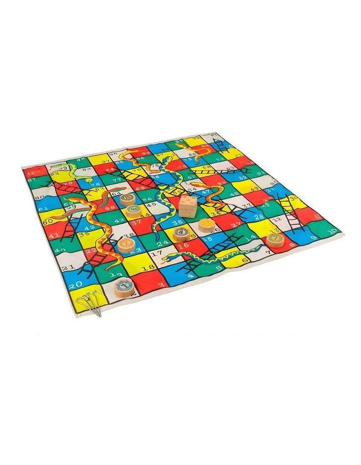 2 in 1 Giant Snakes, Dots & Ladders 1.5m Mat image 3