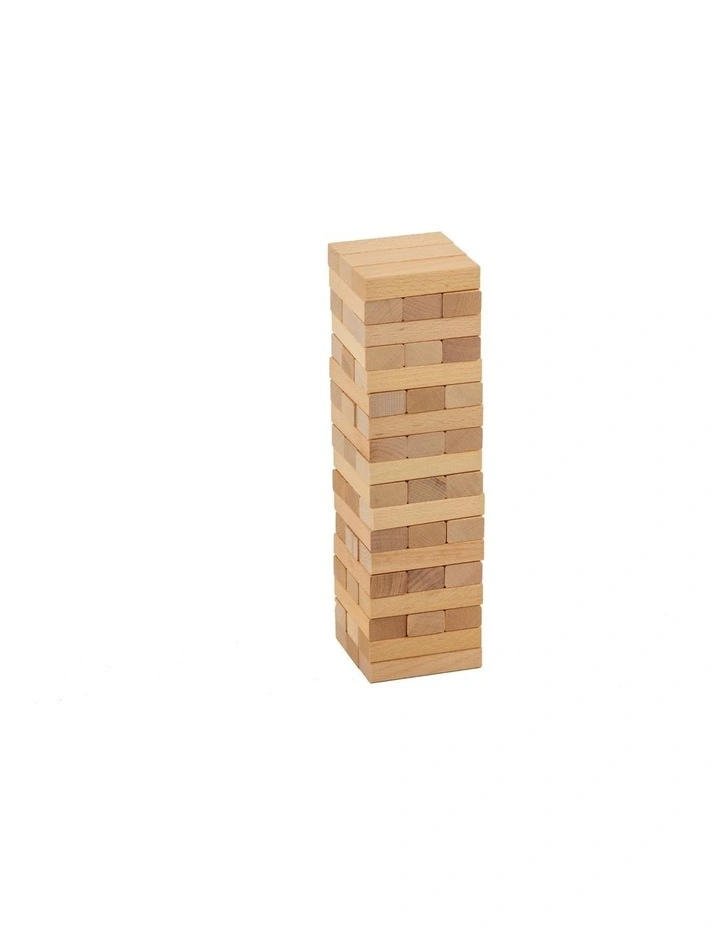 54 Piece Mini Jenjo Outdoor Wooden Block Game 27cm image 2