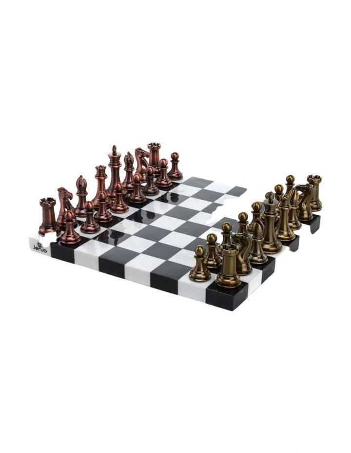 Chess Marble Board with Resin Pieces image 2