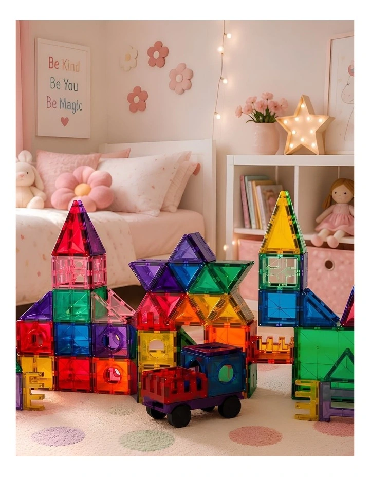 Magnetic Tiles 182 Piece in Multi image 7