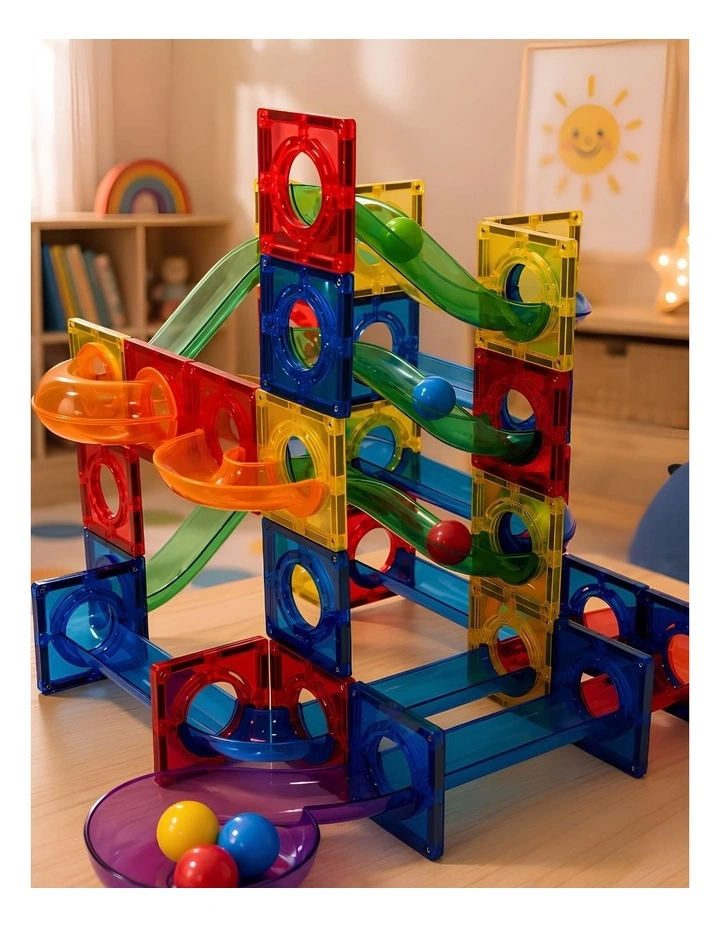 Magnetic Run 100 Piece in Multi image 4
