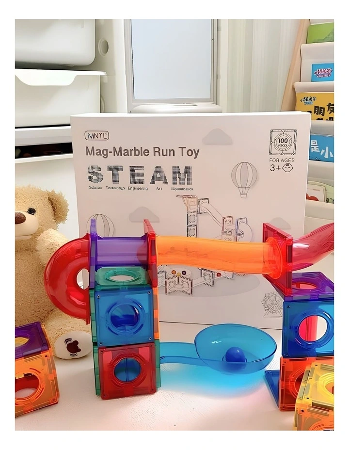 Magnetic Run 100 Piece in Multi image 6