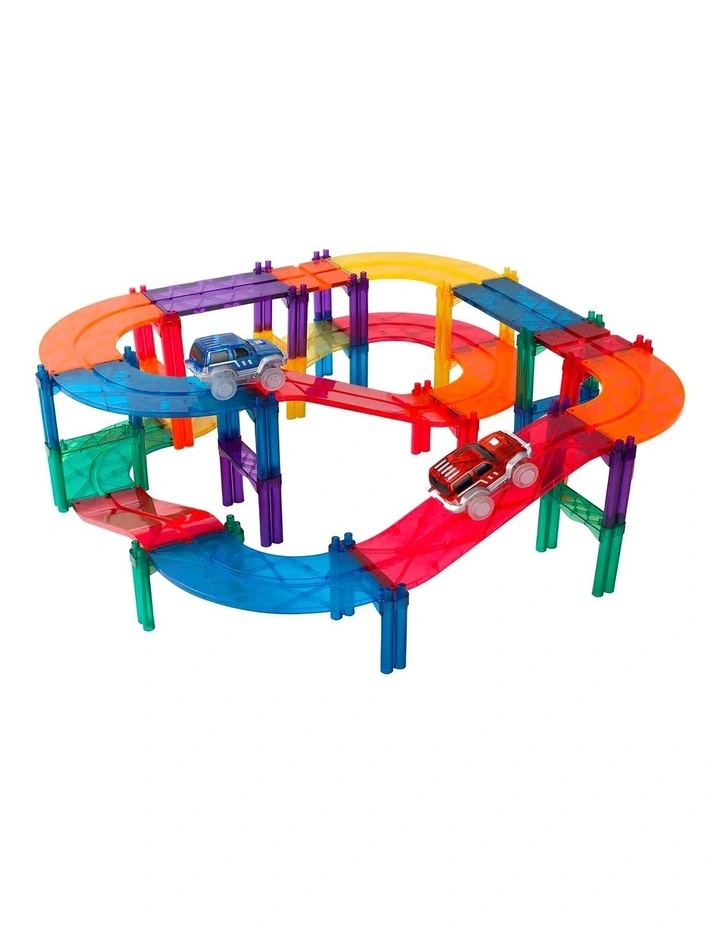 Magnetic Car Track Set 108 Piece in Multi image 1