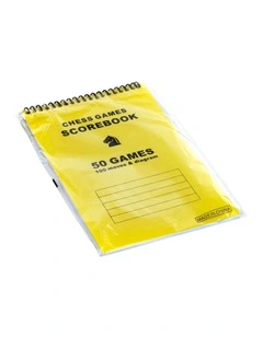 Chess Scorebook in Yellow