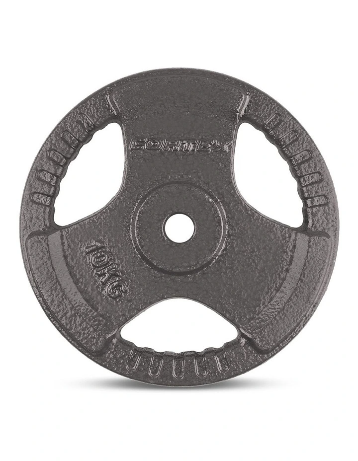 10kg Tri-Grip 25mm Standard Plates Set of 2 in Black image 2