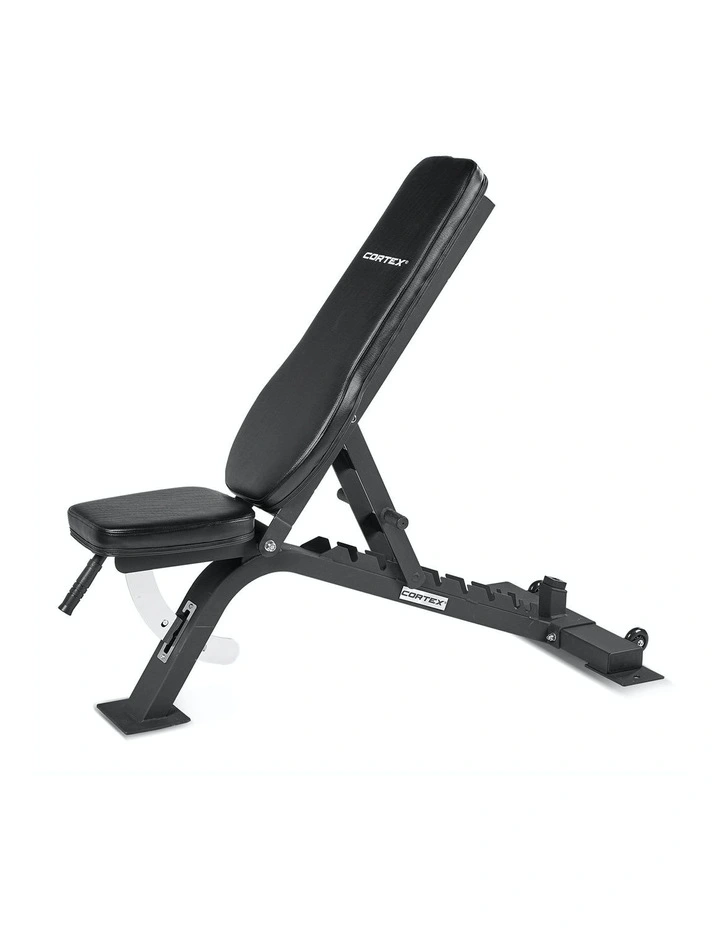 Cortex Commercial Multi Adjustable Bench with Decline in Black MYER