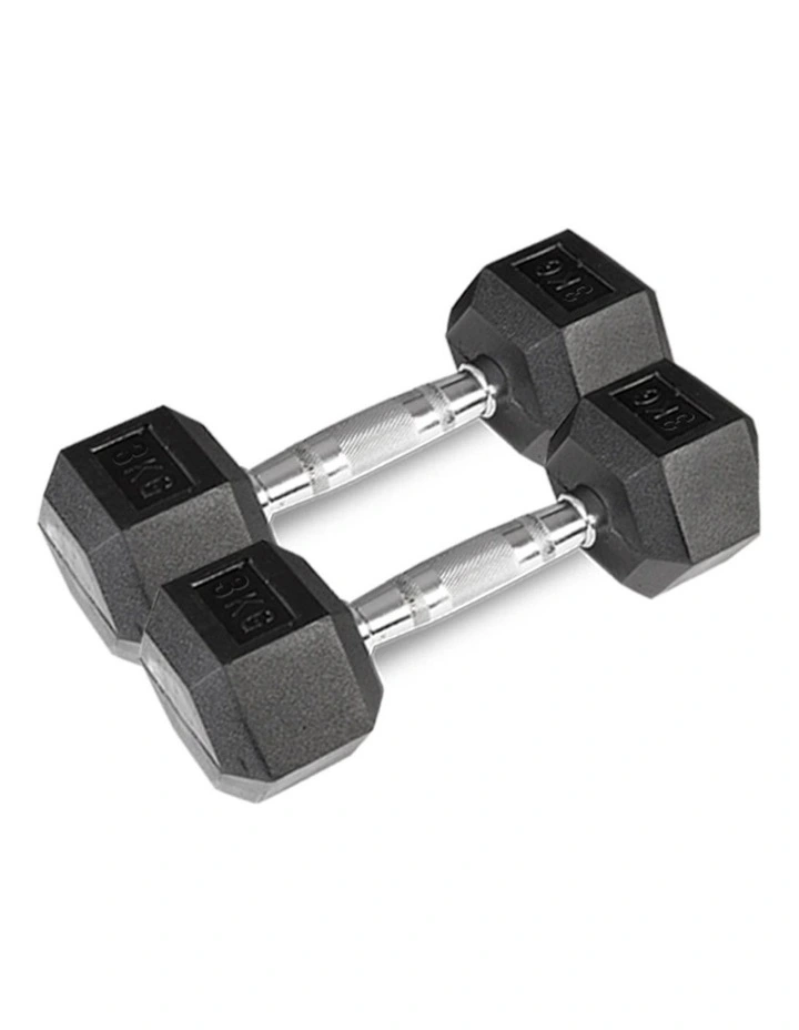 Hex Dumbbell 1kg to 3kg (Set) in Black image 4