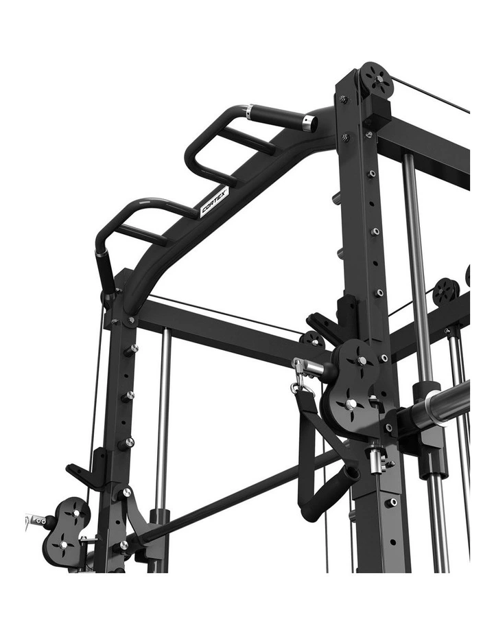 CORTEX SM-20 6-in-1 Power Rack with Smith & Cable Machine in Black | MYER