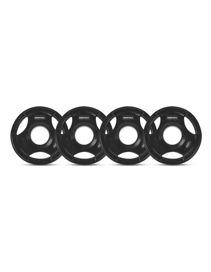 FT-11 Plate Loaded Cable Crossover Station with 115kg Olympic Tri-Grip Weight Set in Black image 3