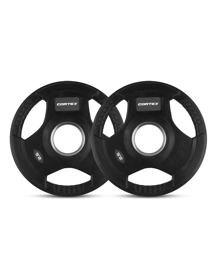 FT-11 Plate Loaded Cable Crossover Station with 115kg Olympic Tri-Grip Weight Set in Black image 4