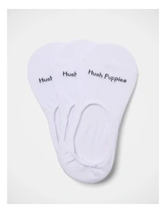 Comfort Footlet 3 Pack in White