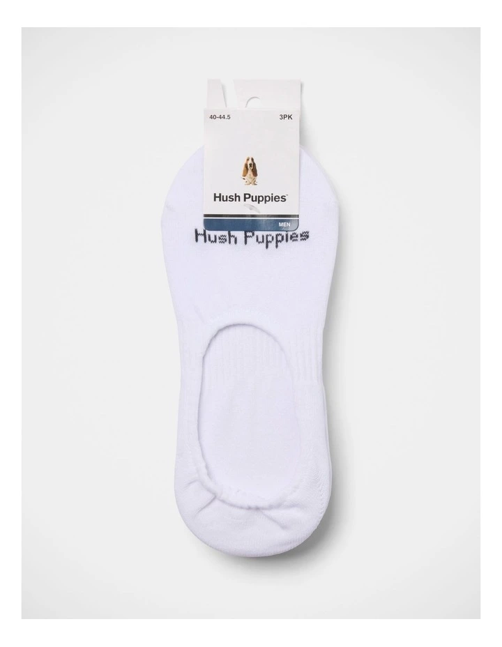 Comfort Footlet 3 Pack in White image 2