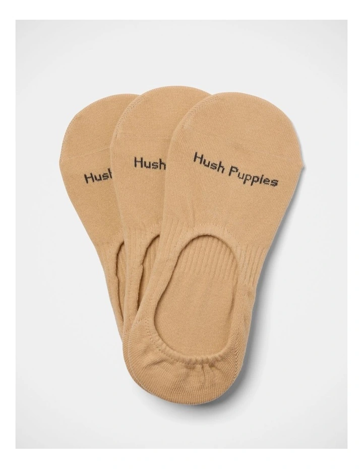 Comfort Footlet 3 Pack in Flesh image 1