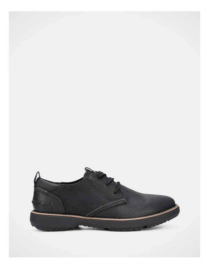 Scotty Lace Up Shoes In Bold Black Leather image 1